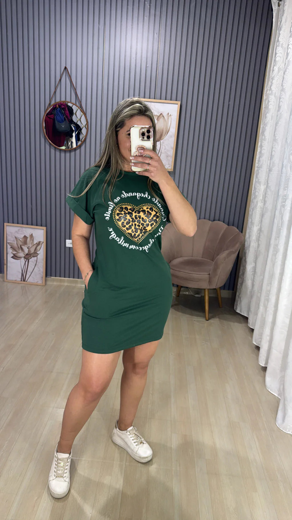 Vestido Camisetão Coração